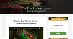 Desktop Screenshot of eliteroulettesystem.com