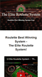 Mobile Screenshot of eliteroulettesystem.com