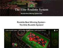 Tablet Screenshot of eliteroulettesystem.com